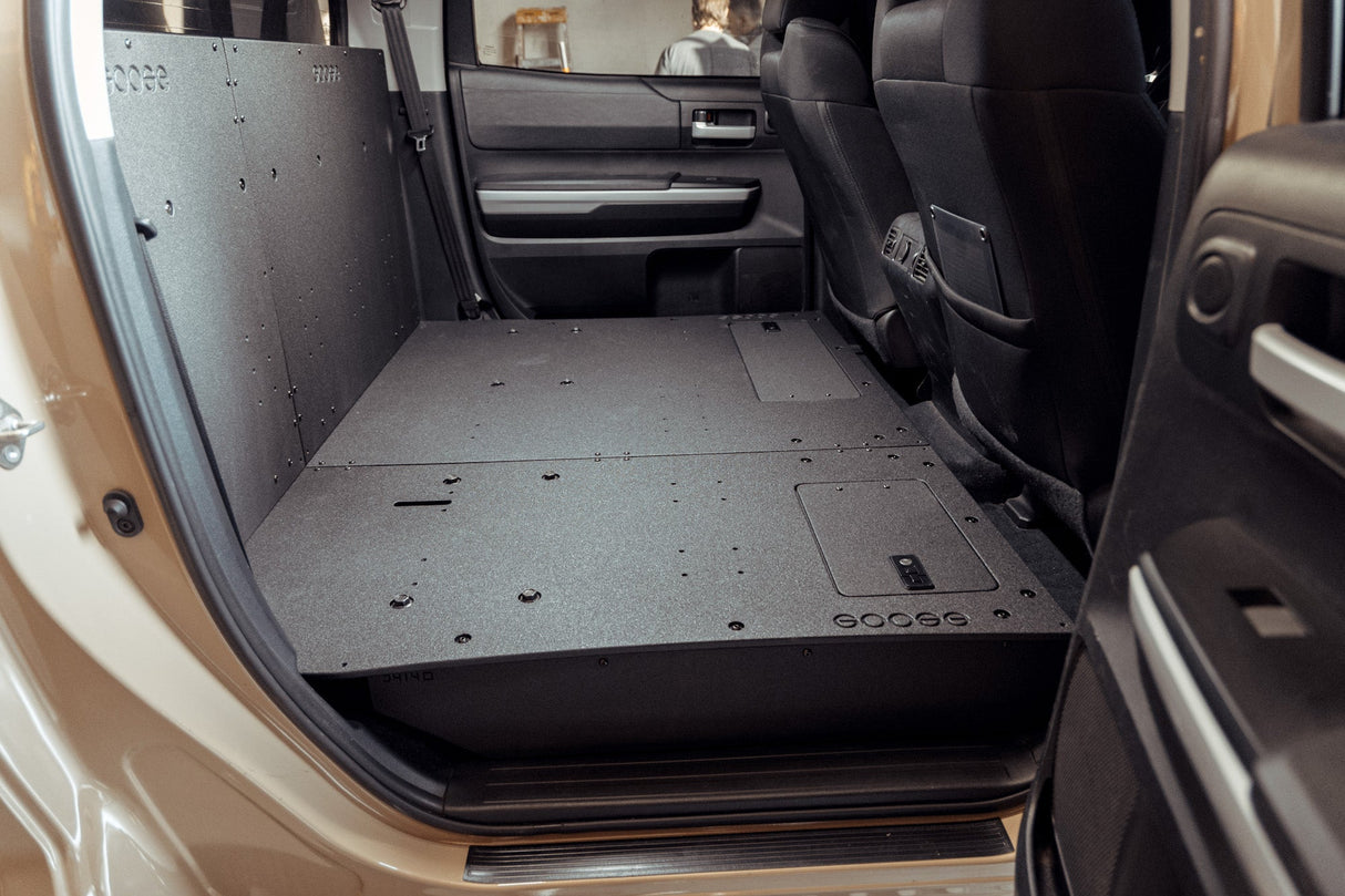 Toyota Tundra 2014 - 2021 2.5 Gen. CrewMax - Second Row Seat Delete Plate System - Xtrusion Overland