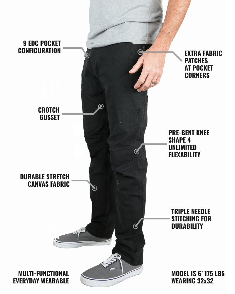 Trailblazer Taper Fit Pants - BLK - Xtrusion Overland