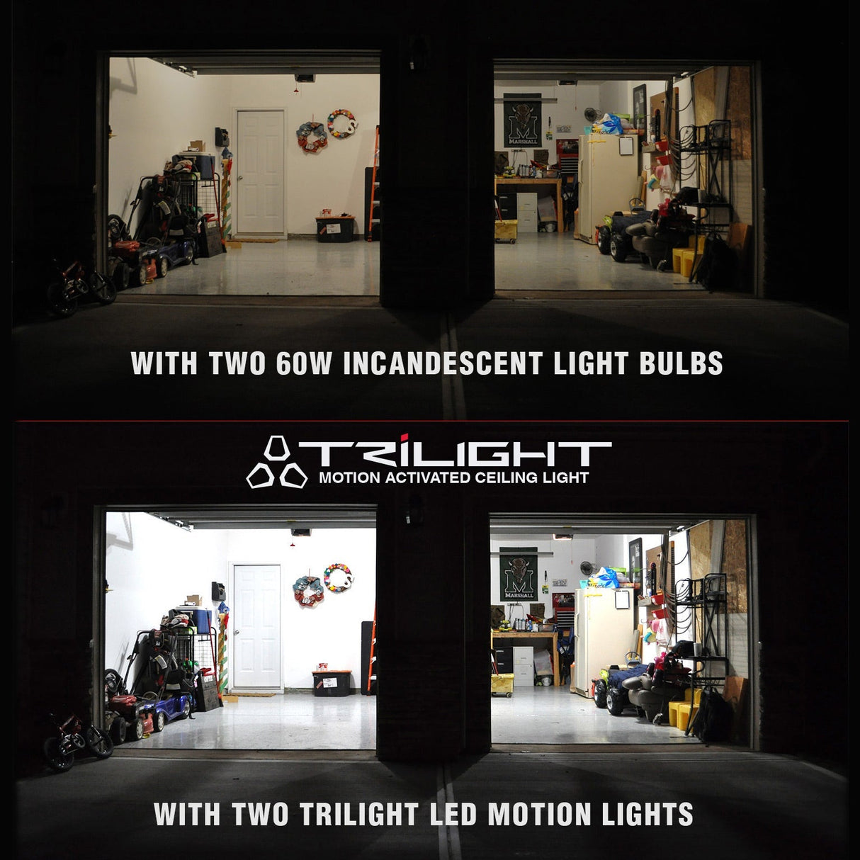 TRiLIGHT - Motion Activated Garage Ceiling Light - Xtrusion Overland