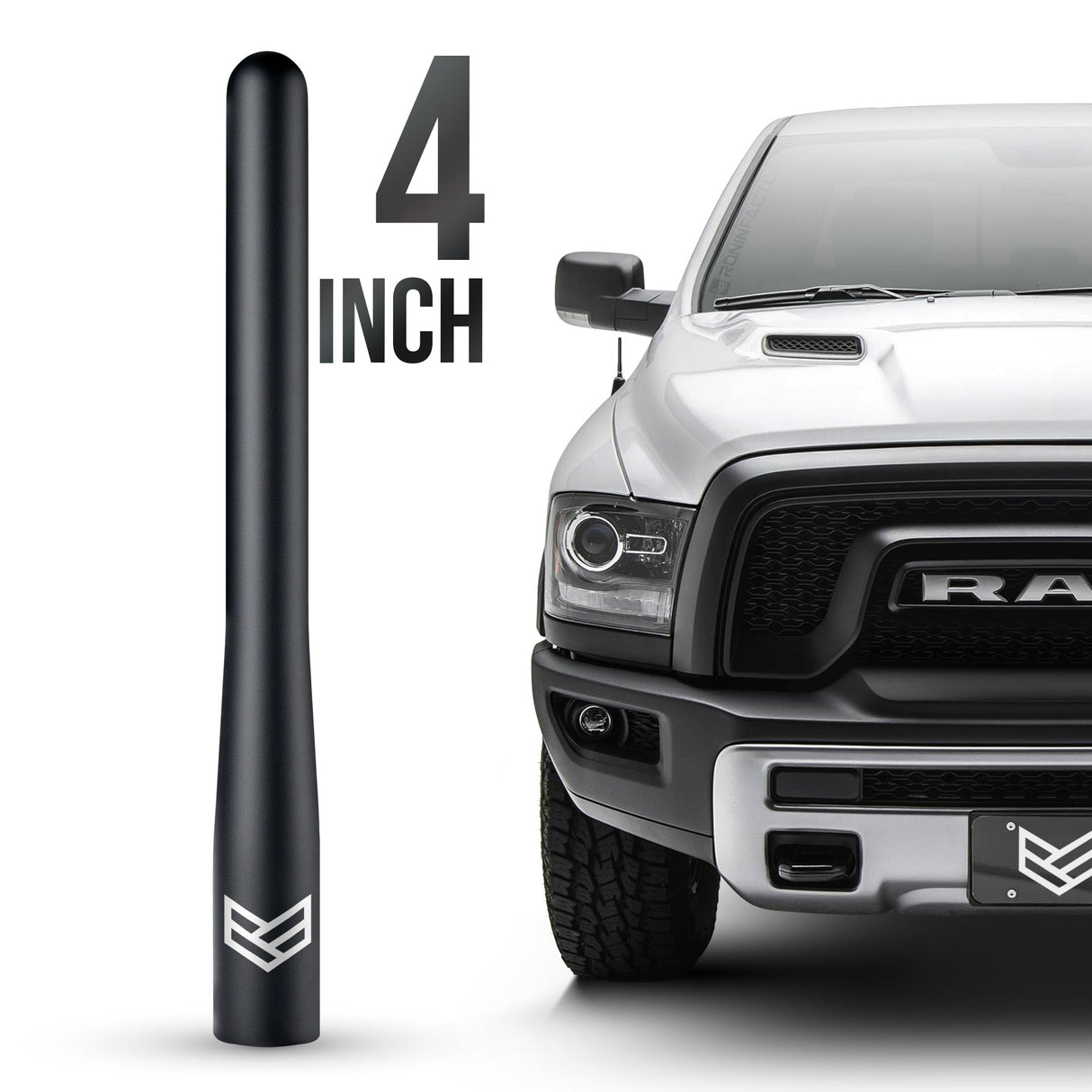 TUFFLOCK® SHORT ANTENNA FOR DODGE RAM (4 INCH) - Xtrusion Overland