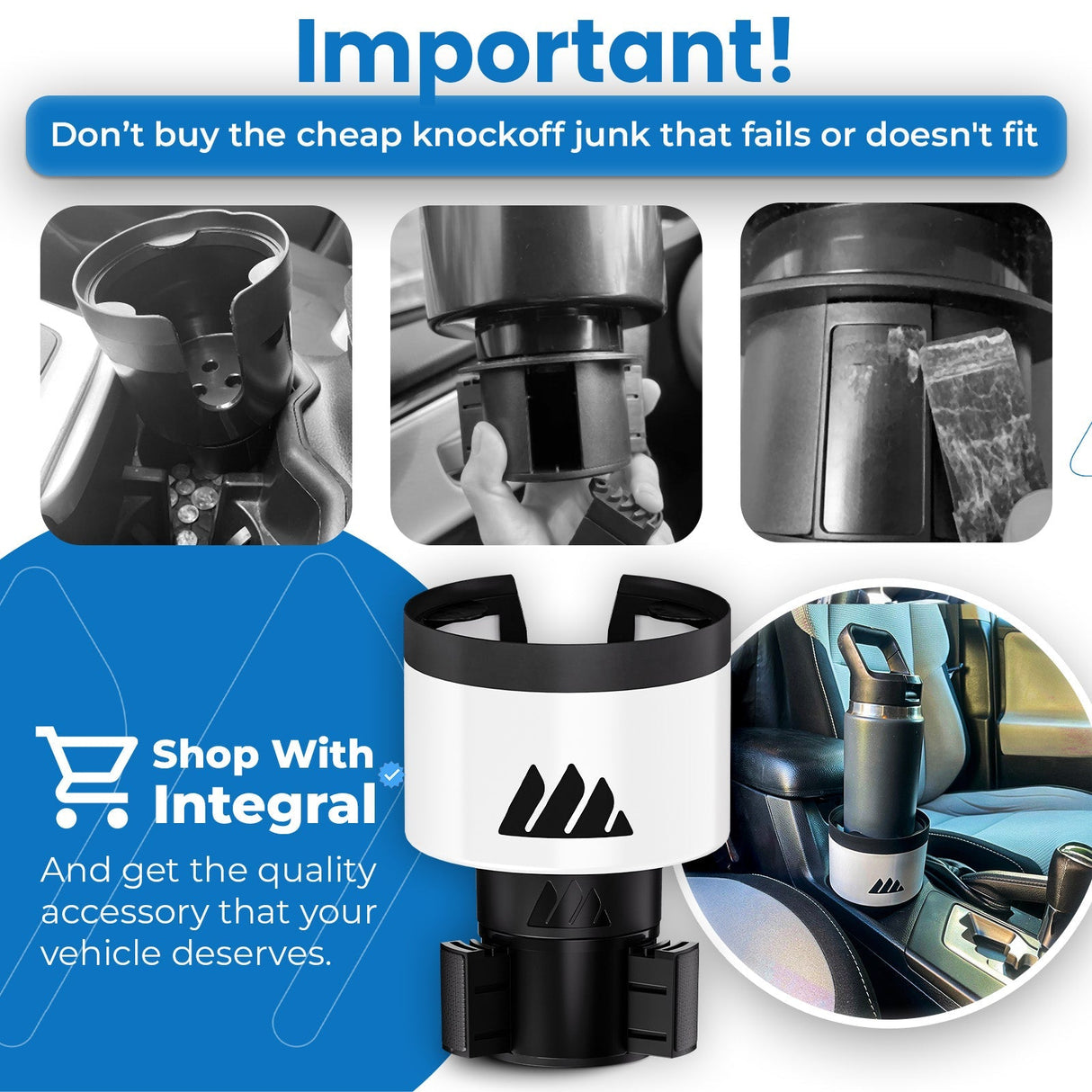 ULTIMATE EXPANDER® - Expandable Cup Holder up to 4.0" - Xtrusion Overland