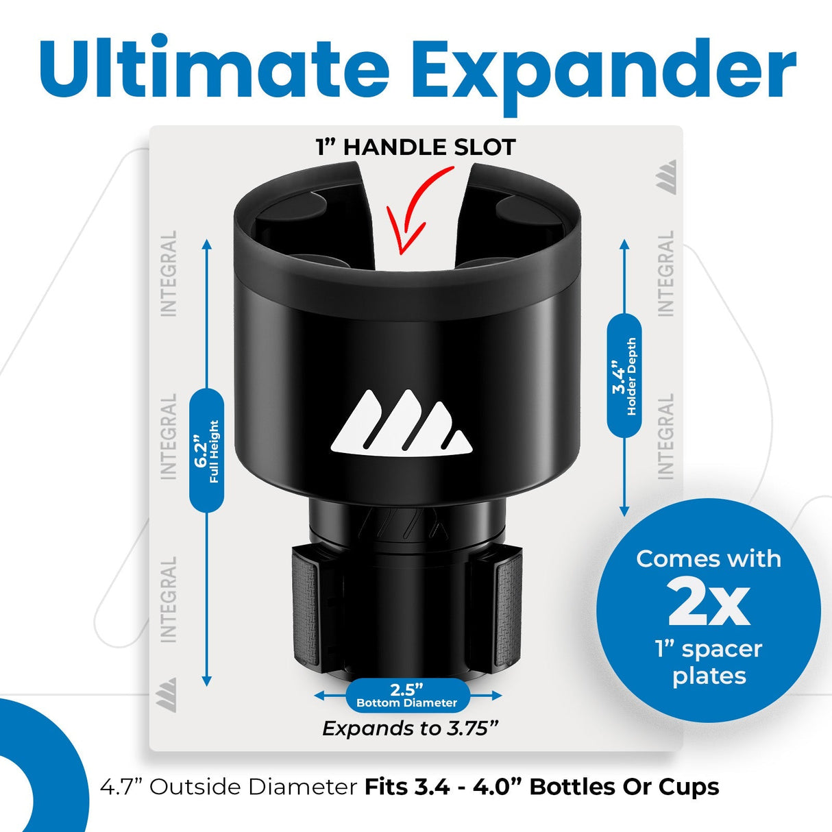 ULTIMATE EXPANDER® - Expandable Cup Holder up to 4.0" - Xtrusion Overland