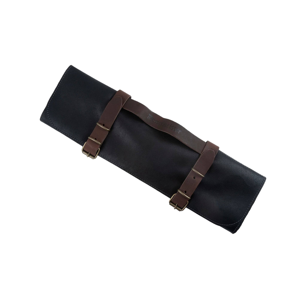 Vintage Leather Black Knife Roll - 7 Pocket - Xtrusion Overland