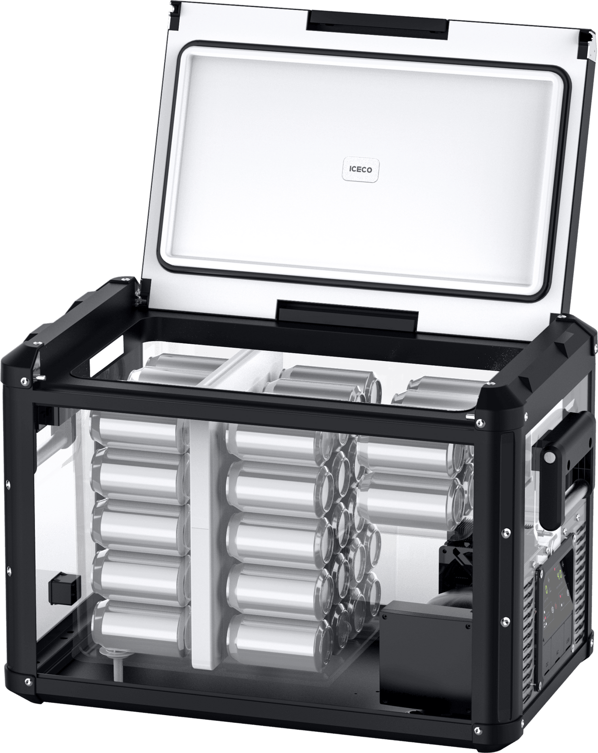 VL45ProD Dual Zone Portable Freezer - Black | ICECO - Xtrusion Overland