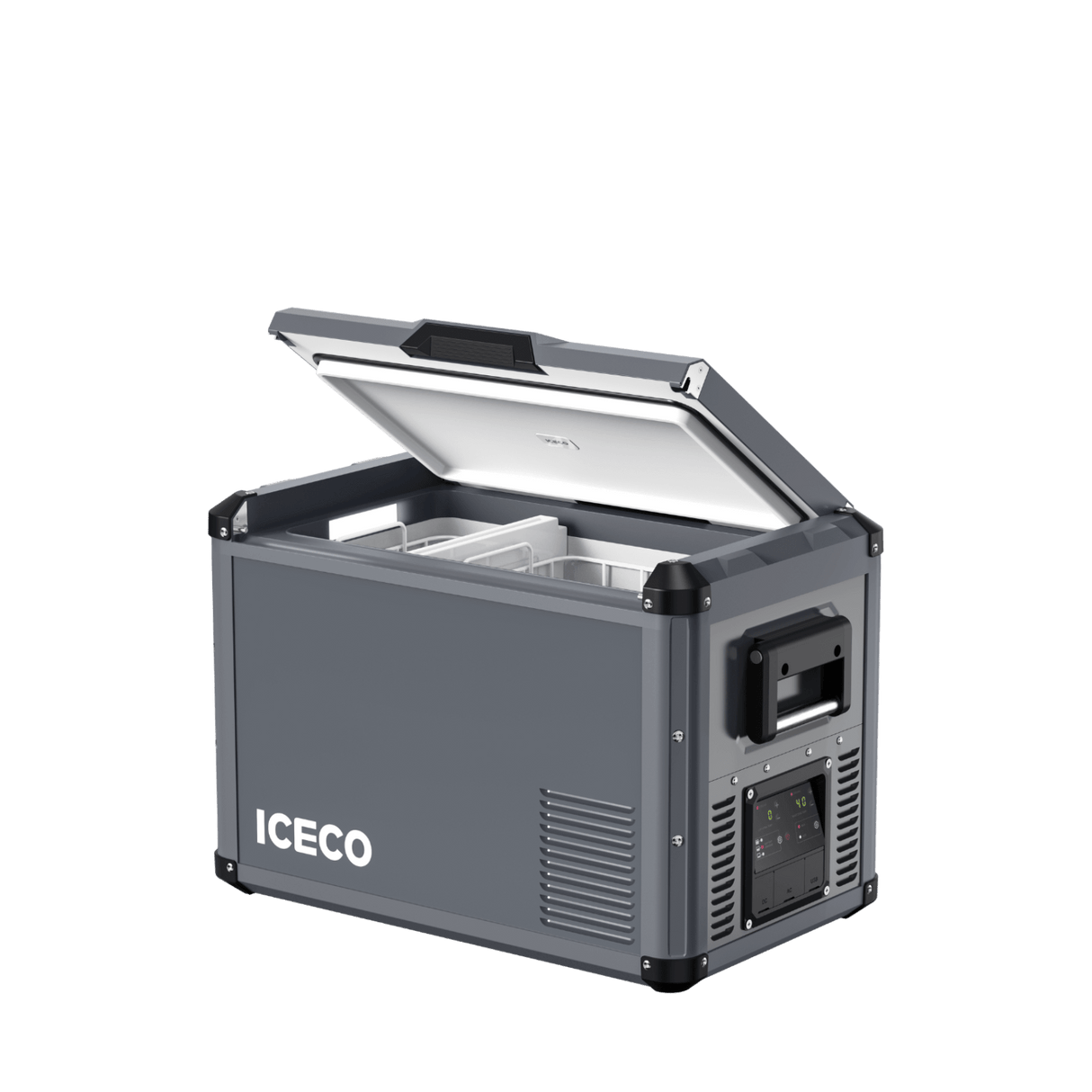VL45ProD Dual Zone Portable Freezer - Gray | ICECO - Xtrusion Overland