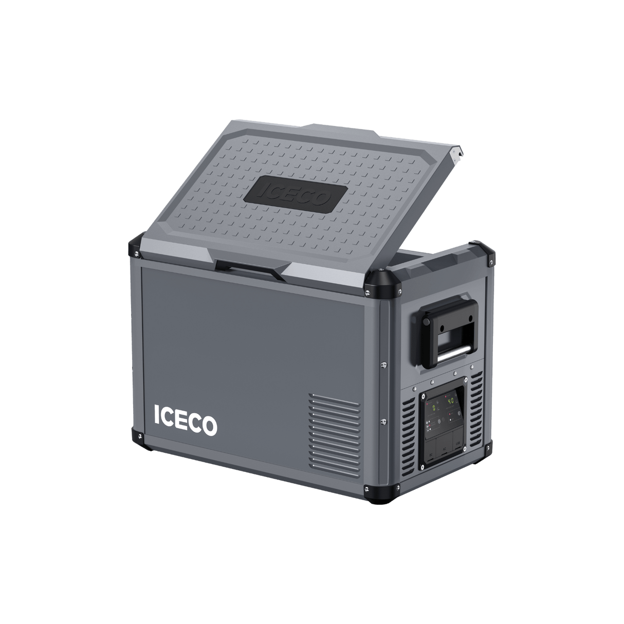 VL45ProD Dual Zone Portable Freezer - Gray | ICECO - Xtrusion Overland