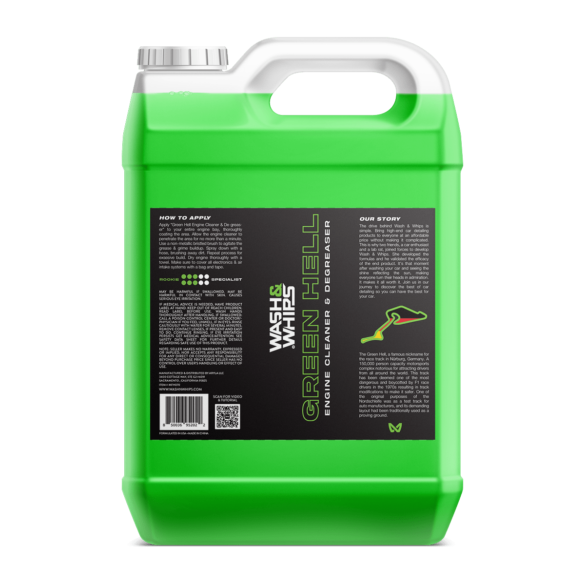 WASH&WHIPS Green Hell Engine Cleaner & Degreaser - Xtrusion Overland