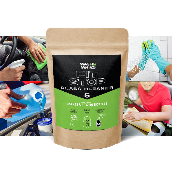 WASH&WHIPS Pit Stop Glass Cleaner / All Surface Cleaner Refill Tablets (Makes 5 Gallons) - Xtrusion Overland