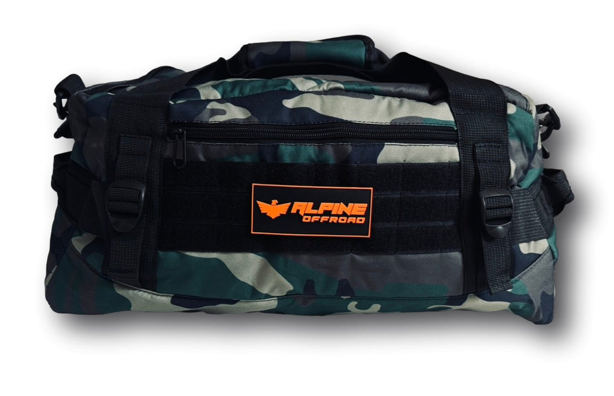 Woodland Camo Tactical Duffle Bag - Xtrusion Overland