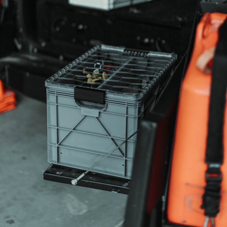 4x4 off-road cargo container for winch and recovery tools