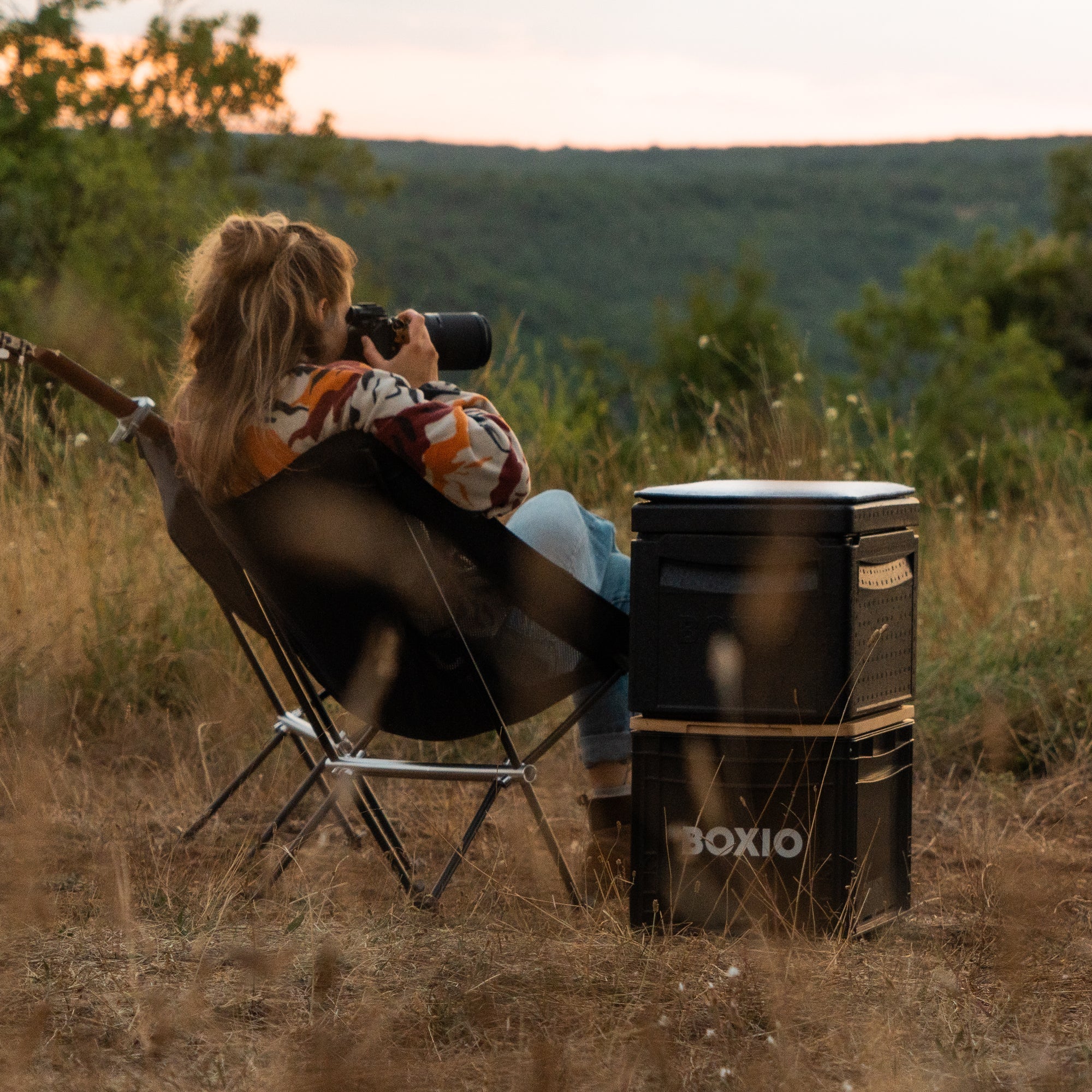 Camping chair and gear for outdoor use