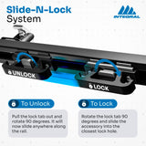 Integral Rails (Compact) - Bedside Rail System - Chevrolet & GMC 2500/3500 (2020+ 6'10" Bed Only)