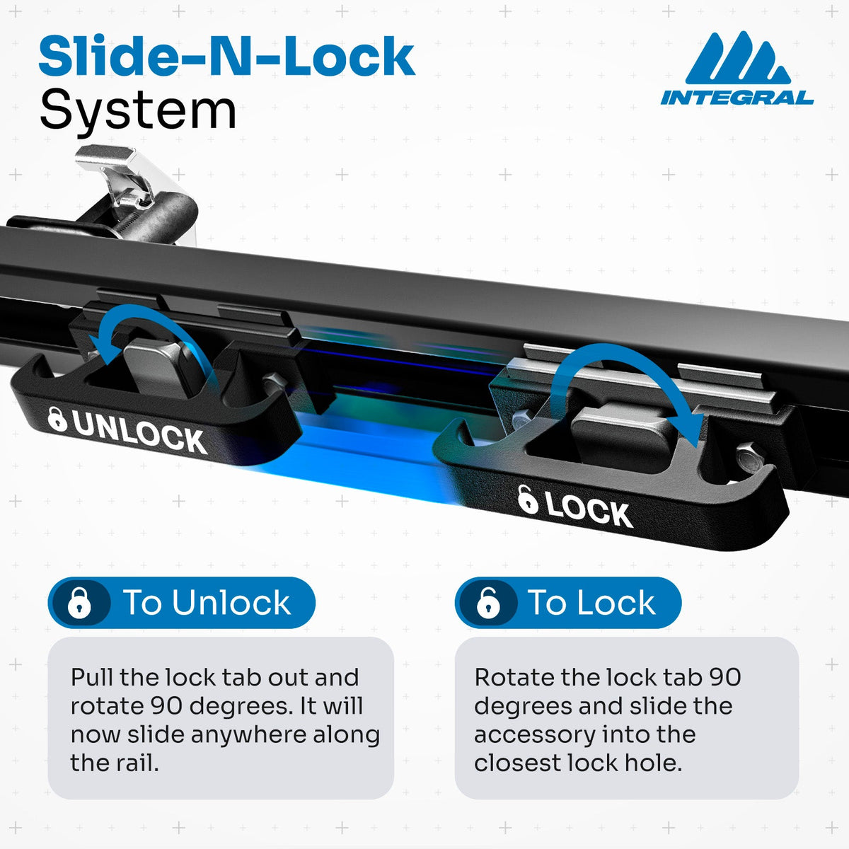 Integral Rails (Compact) - Bedside Rail System - Chevrolet Silverado & GMC Sierra 1500 (2019+)
