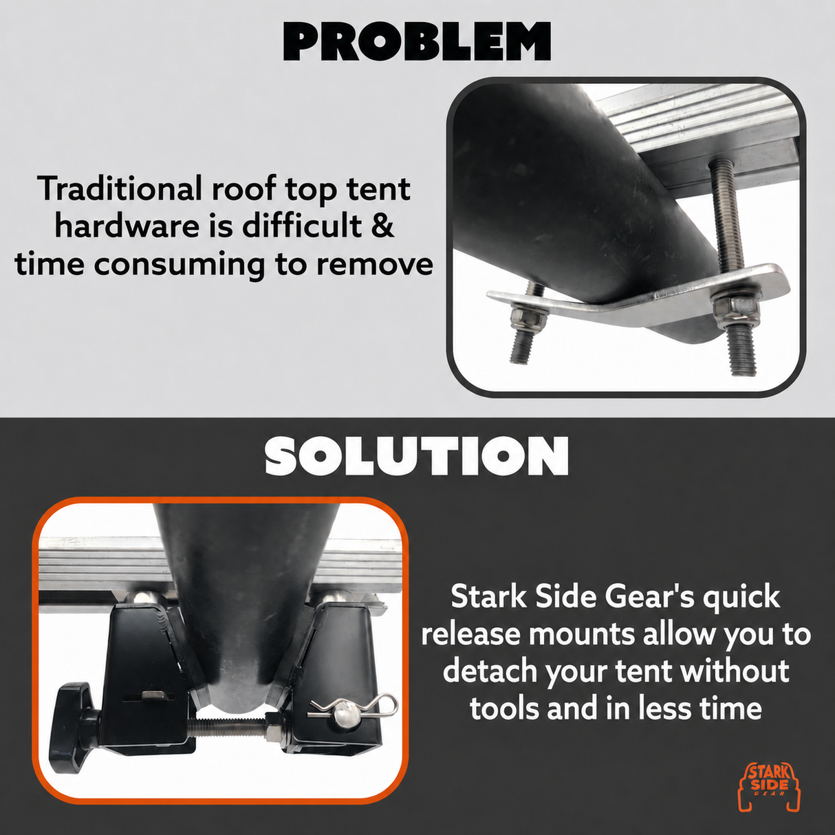 The Slipstream - Quick Release Tent Mounts (Option A)