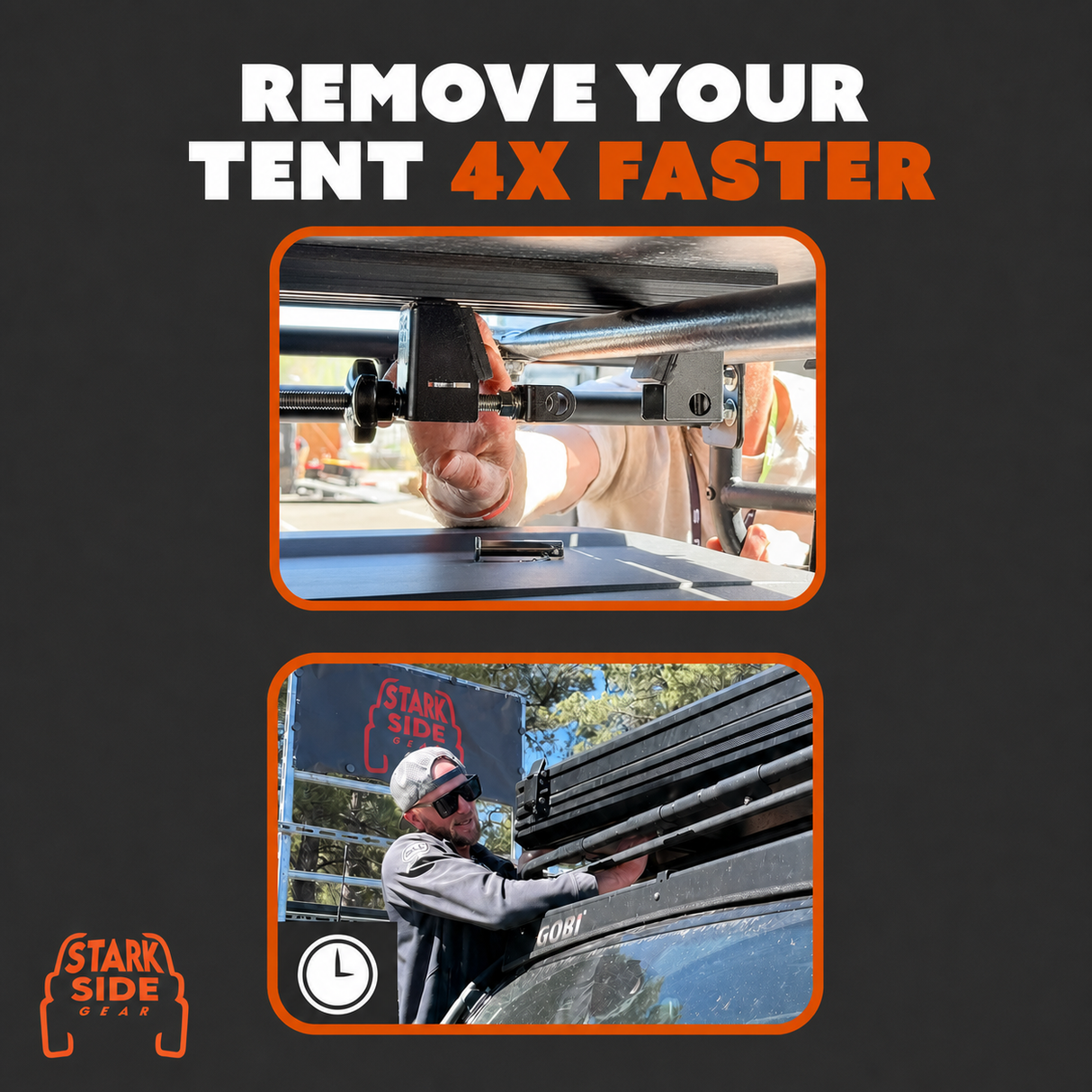 The Slipstream - Quick Release Tent Mounts
