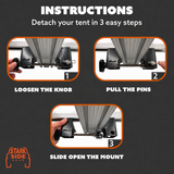 The Slipstream - Quick Release Tent Mounts (Option A)