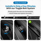 Integral Rails (Compact) - Bedside Rail System - Chevrolet Silverado & GMC Sierra 1500 (2019+)