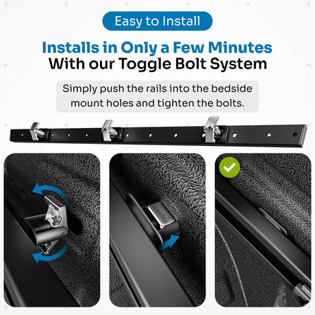 Integral Rails - Bedside Rail System - Chevrolet Colorado & GMC Canyon (2023+)