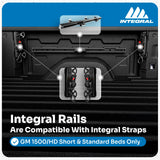 Integral Rails (Compact) - Bedside Rail System - Chevrolet Silverado & GMC Sierra 1500 (2019+)
