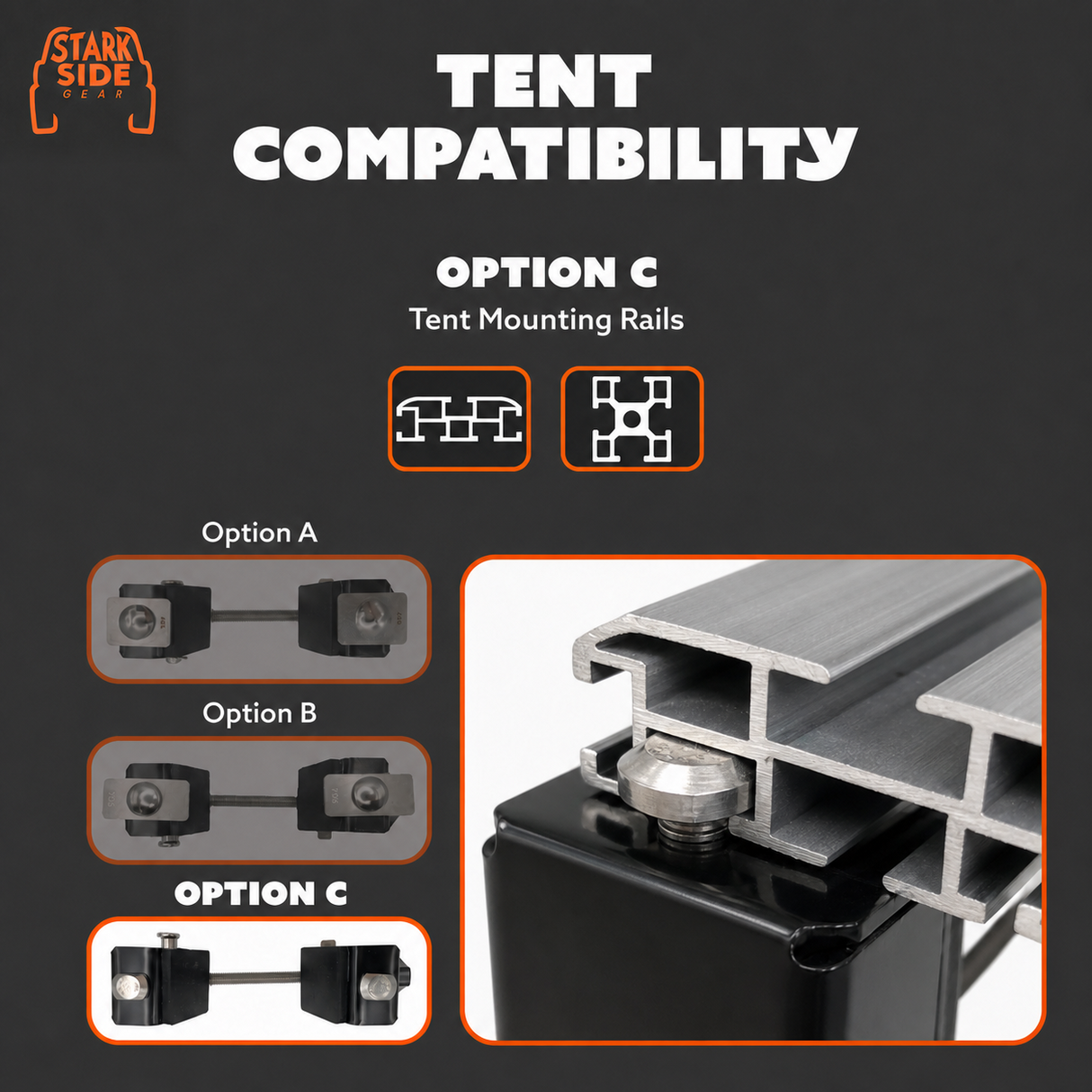 The Slipstream - Quick Release Tent Mounts (Option C)