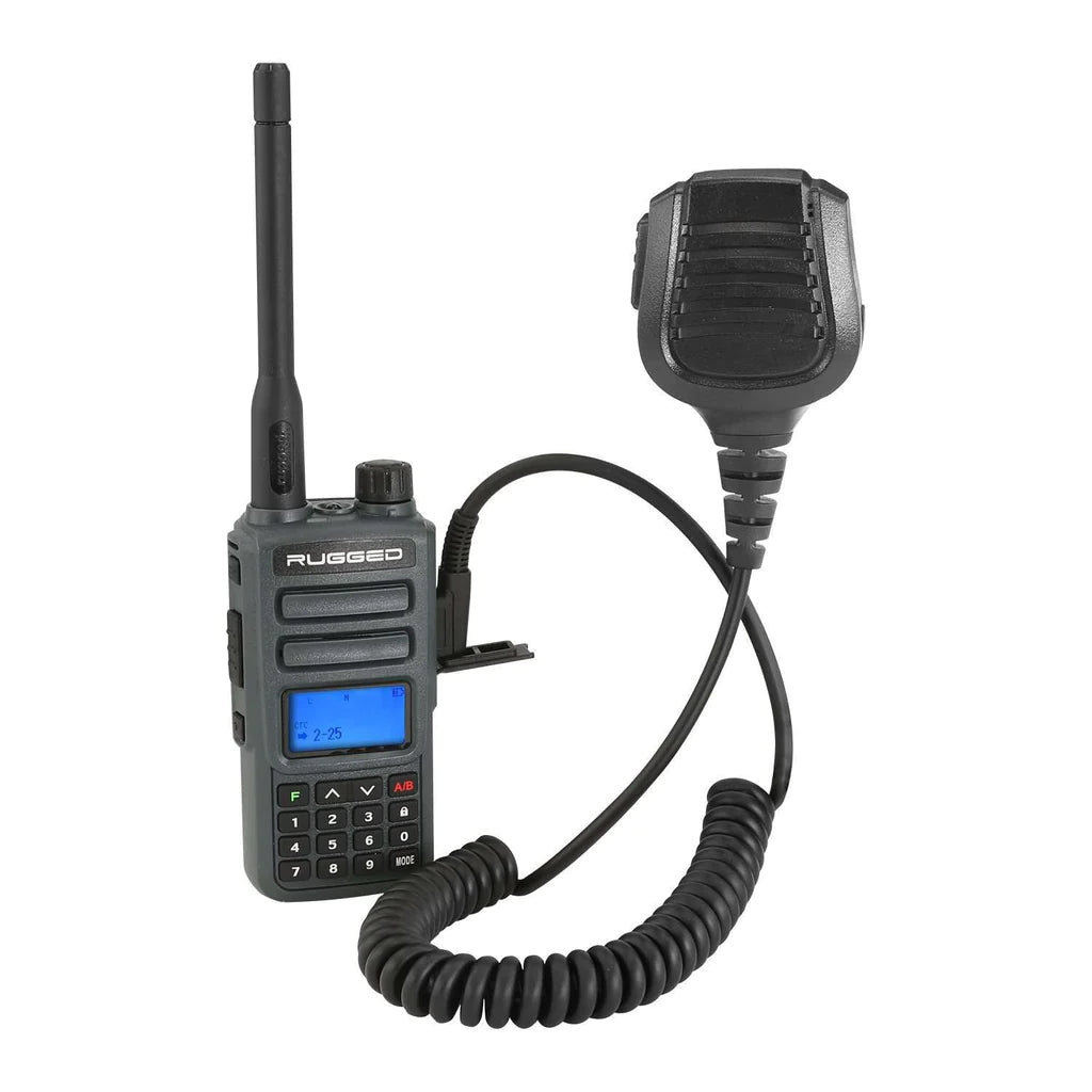 Rugged Radios BUNDLE - Rugged GMR2 GMRS and FRS Band Radio with Hand Mic