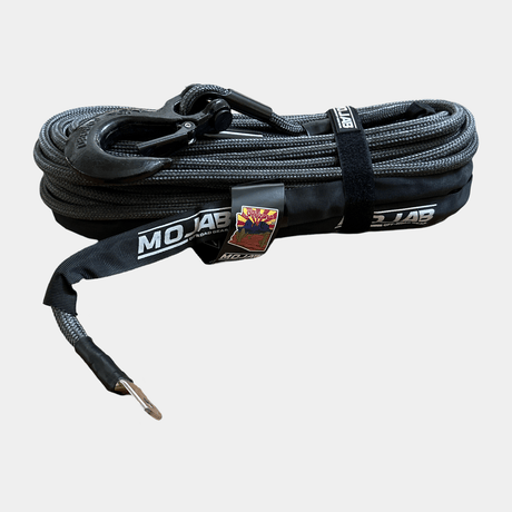 1/2'' x 78' Double Braided Winch Rope with removeable forged winch hook - Xtrusion Overland