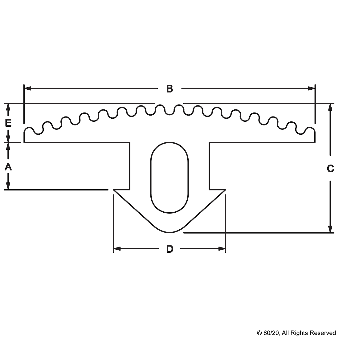 Rubber Tread Strip – per foot