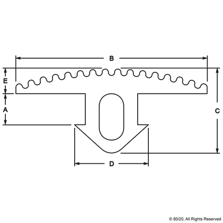 Rubber Tread Strip – per foot