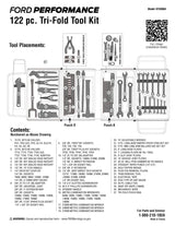 122pc Ford Performance Tri-Fold Tool Kit - Xtrusion Overland