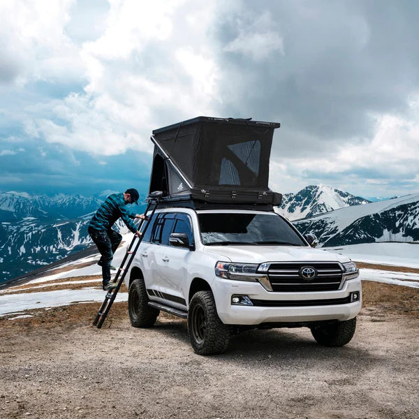 ALPINE 61 HARDSHELL ROOFTOP TENT, ALUMINUM, 2-3 PERSON, BLACK, SOLD BY TUFF STUFF OVERLAND