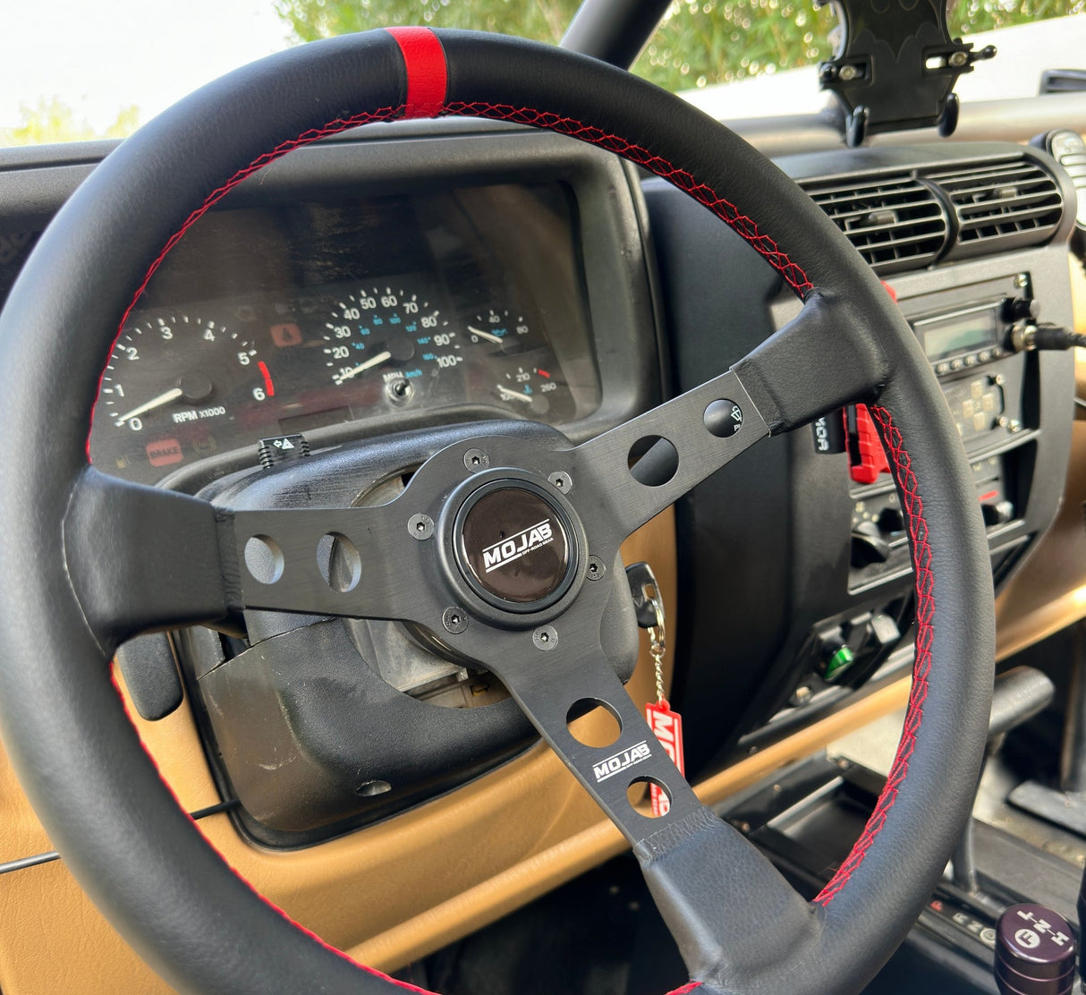 13.5'' MOJAB Deep Dish Steering Wheel Leather or Suede - Xtrusion Overland