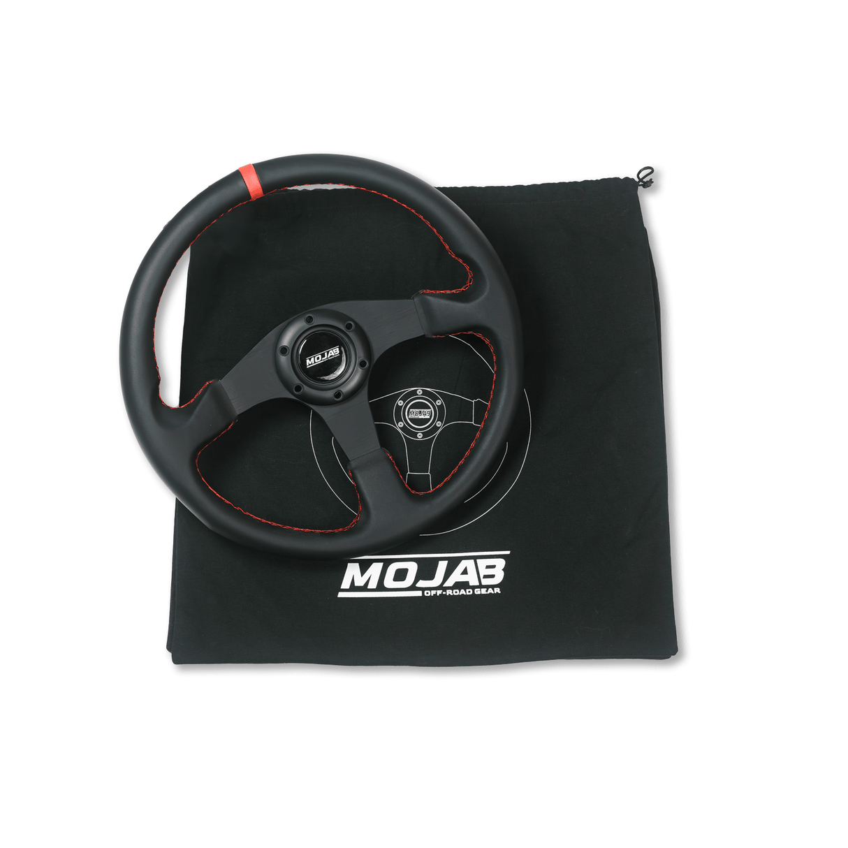 13.5'' MOJAB Flat Steering Wheel Leather or Suede - Xtrusion Overland
