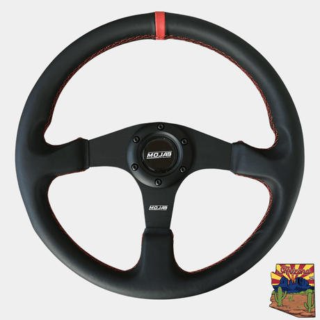 13.5'' MOJAB Flat Steering Wheel Leather or Suede - Xtrusion Overland