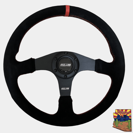 13.5'' MOJAB Flat Steering Wheel Leather or Suede - Xtrusion Overland
