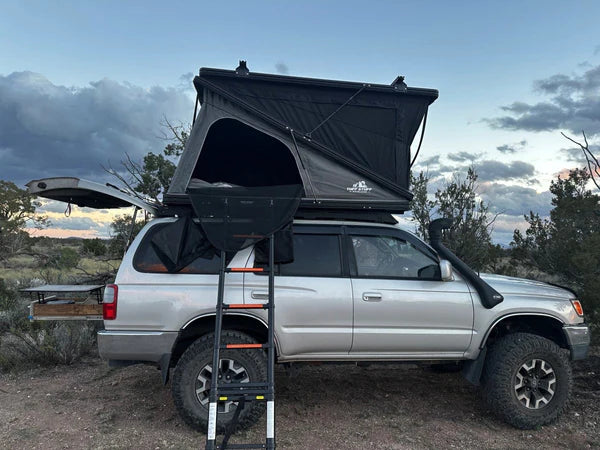 ALPINE 61 HARDSHELL ROOFTOP TENT, ALUMINUM, 2-3 PERSON, BLACK, SOLD BY TUFF STUFF OVERLAND