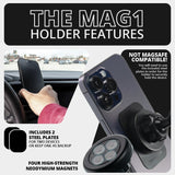 ‘15-‘20 Ford F-150, ‘17-‘22 Super Duty, ‘18-‘21 Expedition LINK™ Vent Mount Bracket With Magnetic Phone Holder | (See Compatibility Info For Year/Trim Details) | Choose Your Arm Length - Xtrusion Overland