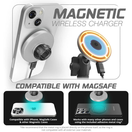 ‘15-‘20 Ford F-150, ‘17-‘22 Super Duty, ‘18-‘21 Expedition LINK™ Vent Mount Bracket With MagSafe Charging Phone Holder | Choose Your Arm Length | (See Compatibility Info For Year/Trim Details) - Xtrusion Overland