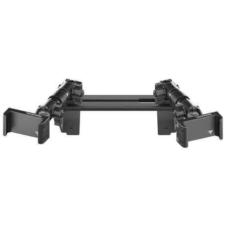 ‘15-‘20 Ford F-150, ‘17-‘22 Super Duty, ‘18-‘21 Expedition (See Compatibility Info For Year/Trim Details) Tackform Slim Track Dash Bracket With Dual 20LITE Phone Mounts - Xtrusion Overland