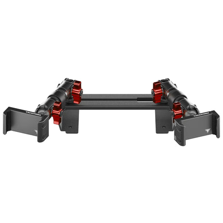 ‘15-‘20 Ford F-150, ‘17-‘22 Super Duty, ‘18-‘21 Expedition (See Compatibility Info For Year/Trim Details) Tackform Slim Track Dash Bracket With Dual 20LITE Phone Mounts - Xtrusion Overland