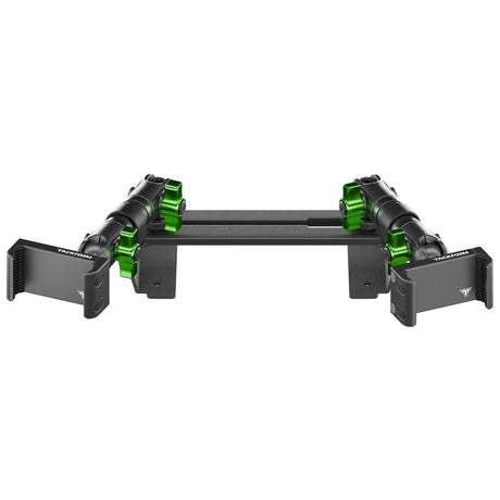 ‘15-‘20 Ford F-150, ‘17-‘22 Super Duty, ‘18-‘21 Expedition (See Compatibility Info For Year/Trim Details) Tackform Slim Track Dash Bracket With Dual 20LITE Phone Mounts - Xtrusion Overland