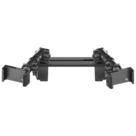 ‘15-‘20 Ford F-150, ‘17-‘22 Super Duty, ‘18-‘21 Expedition (See Compatibility Info For Year/Trim Details) Tackform Slim Track Dash Bracket With Dual 20LITE Phone Mounts - Xtrusion Overland