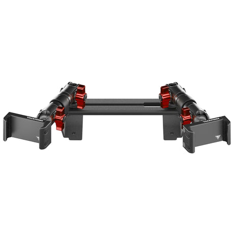 ‘15-‘20 Ford F-150, ‘17-‘22 Super Duty, ‘18-‘21 Expedition (See Compatibility Info For Year/Trim Details) Tackform Slim Track Dash Bracket With Dual 20LITE Phone Mounts - Xtrusion Overland