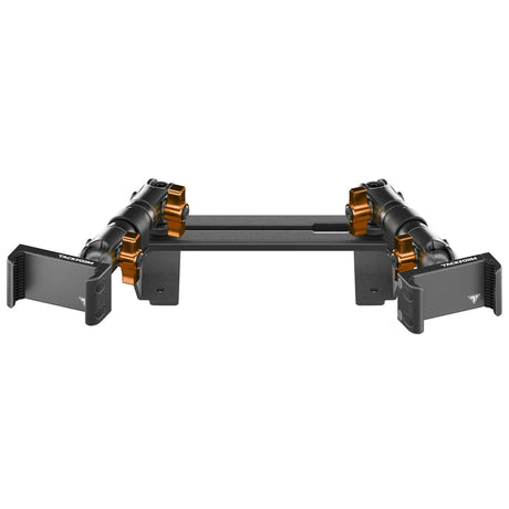 ‘15-‘20 Ford F-150, ‘17-‘22 Super Duty, ‘18-‘21 Expedition (See Compatibility Info For Year/Trim Details) Tackform Slim Track Dash Bracket With Dual 20LITE Phone Mounts - Xtrusion Overland