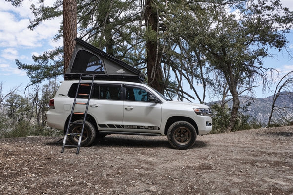 ALPINE 61 HARDSHELL ROOFTOP TENT, ALUMINUM, 2-3 PERSON, BLACK, SOLD BY TUFF STUFF OVERLAND