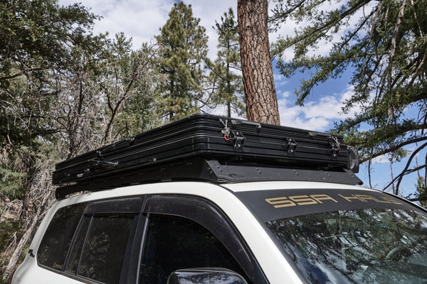 ALPINE 61 HARDSHELL ROOFTOP TENT, ALUMINUM, 2-3 PERSON, BLACK, SOLD BY TUFF STUFF OVERLAND