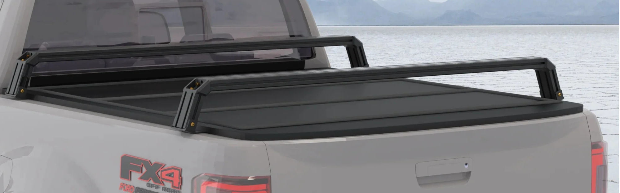 truck bed fishing rod holder Bungee cords provide extra reinforcement V4 Truck Bed Fishing Rod
