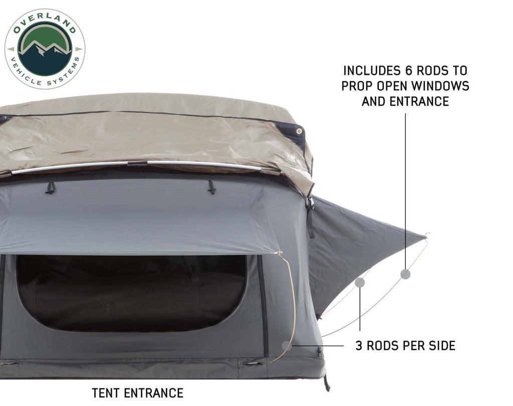 OVS Nomadic 3 Extended Rooftop Tent in Dark Gray