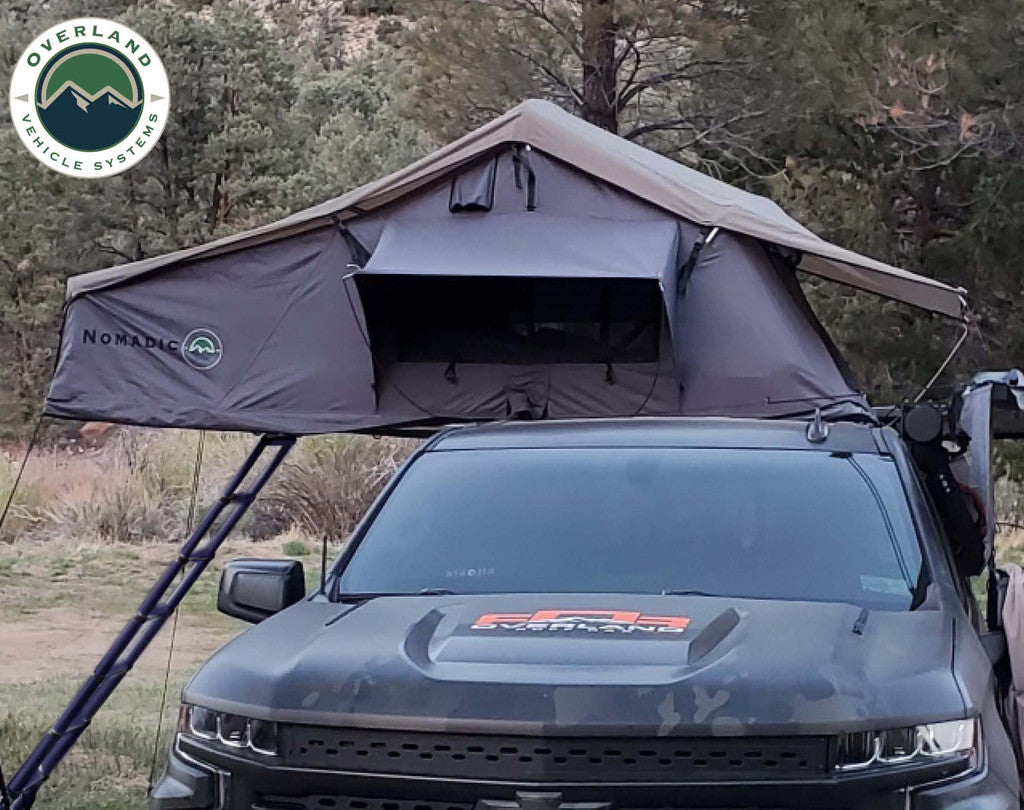 OVS Nomadic 4 Extended Rooftop Tent in Dark Gray