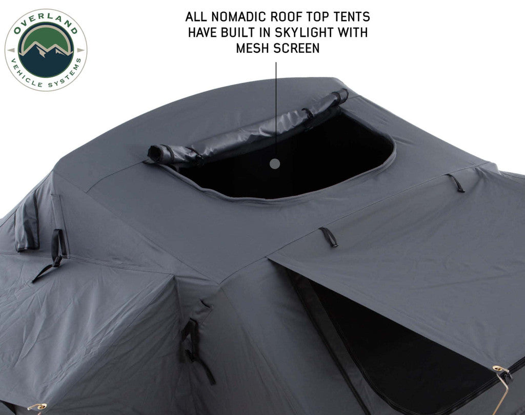 OVS Nomadic 4 Extended Rooftop Tent in Dark Gray