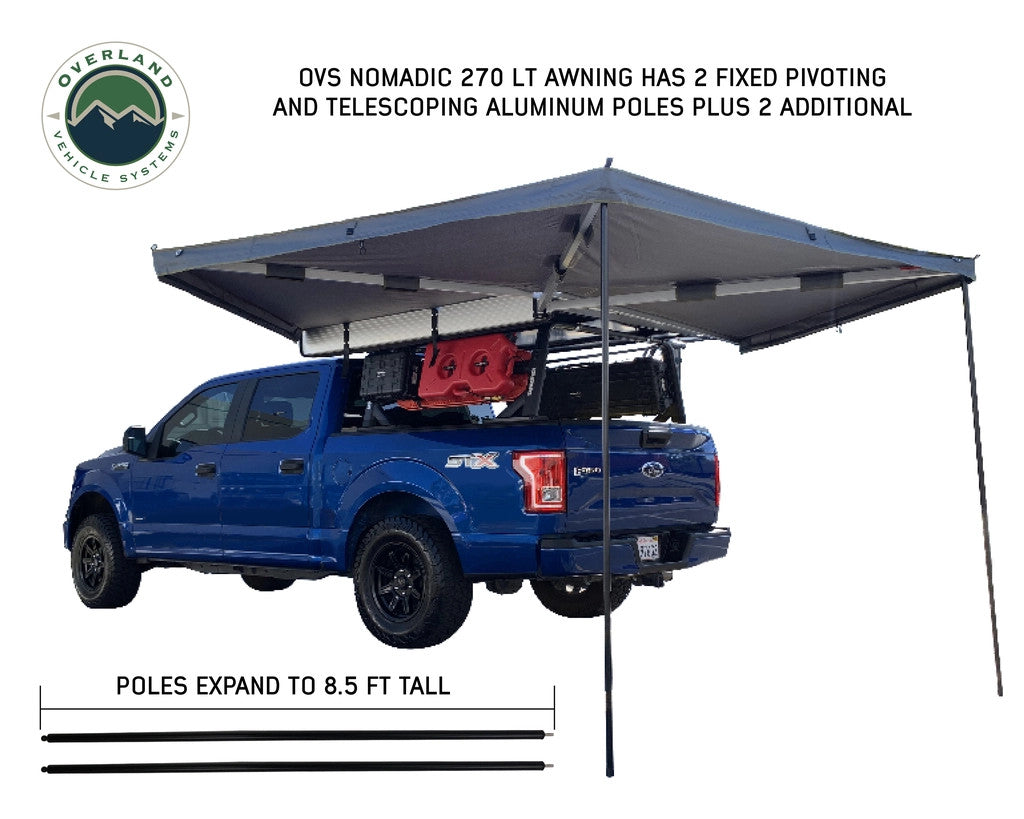 OVS Nomadic LT 270 Awning & Wall 1, 2, & Mounting Brackets - Driverside